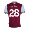 West Ham United Soucek 28 Hjemme 2024-25 - Herre Fotballdrakt